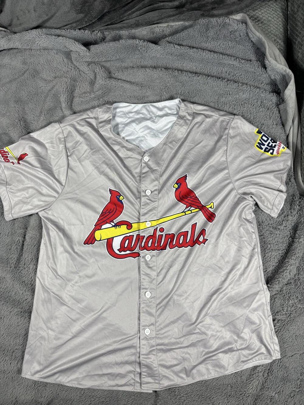 St. Louis Cardinals Baseball Jersey Mens 2XL MLB Albert Pujols 5 World Series